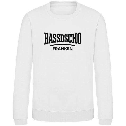 Kinder Sweatshirt Bassdscho Franken Schrift schwarz