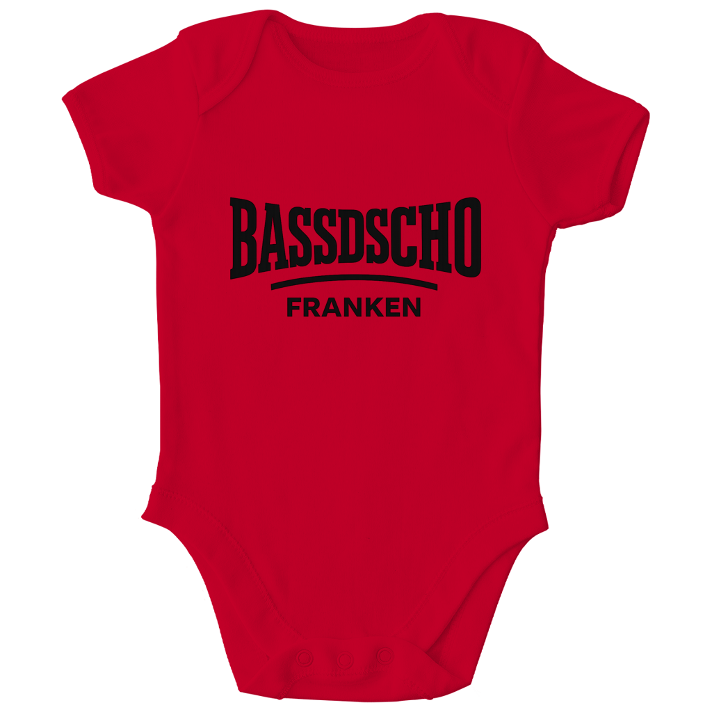 Kinder Bio Body Bassdscho Franken Schrift schwarz