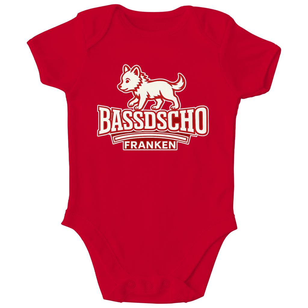 Kinder Bio Body Bassdscho Franken Wolf rot klein