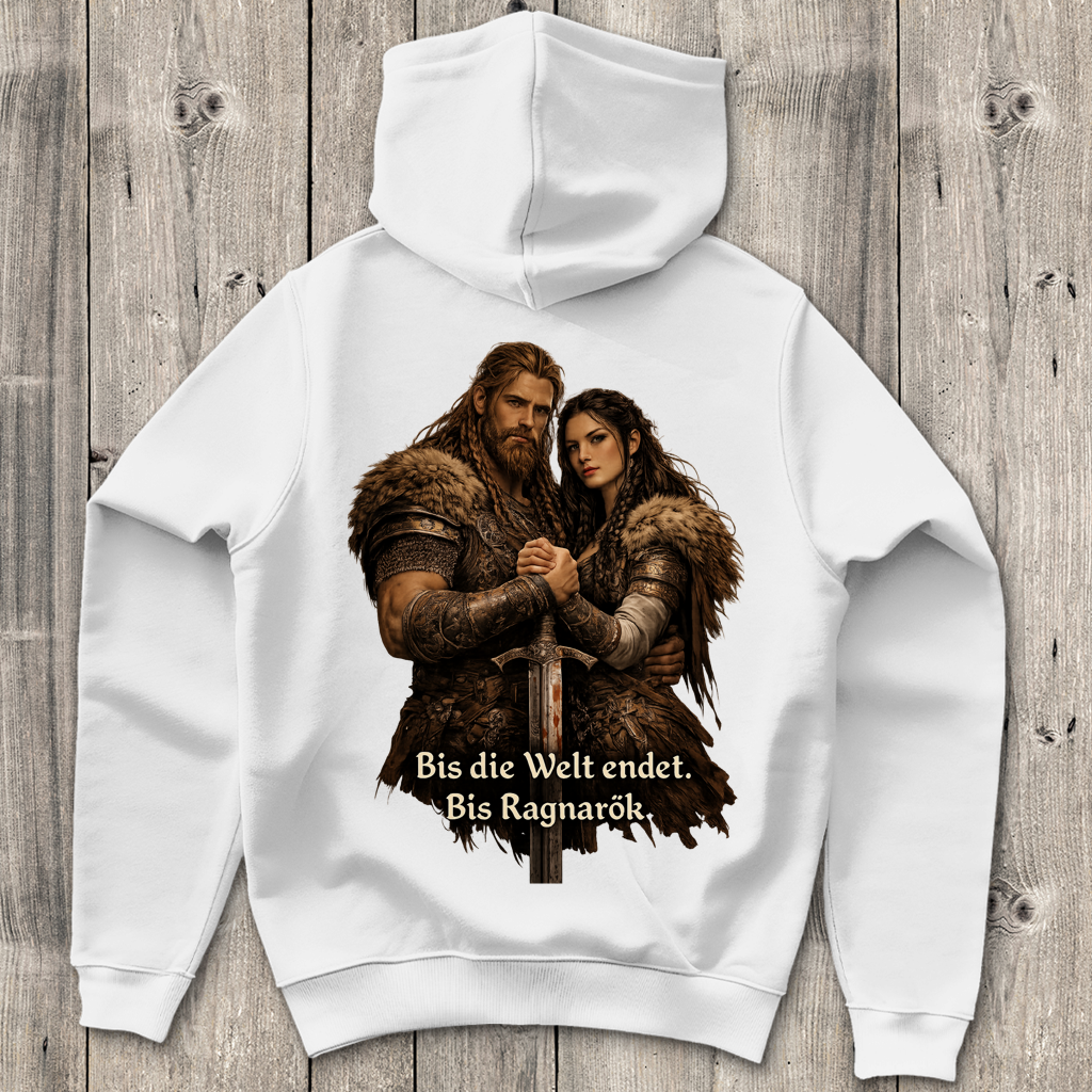 Herren Hoodie bis die Welt endet Wikinger