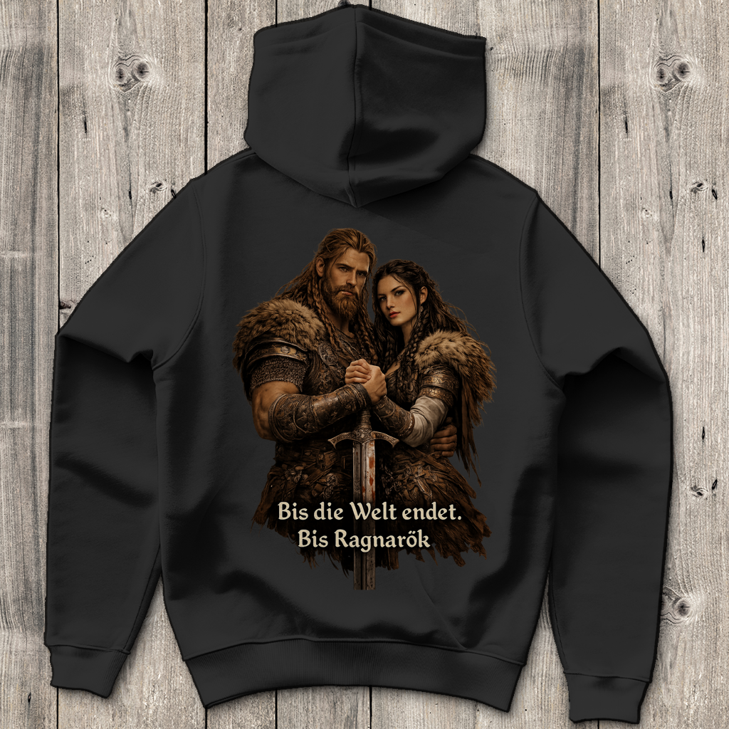 Herren Hoodie bis die Welt endet Wikinger