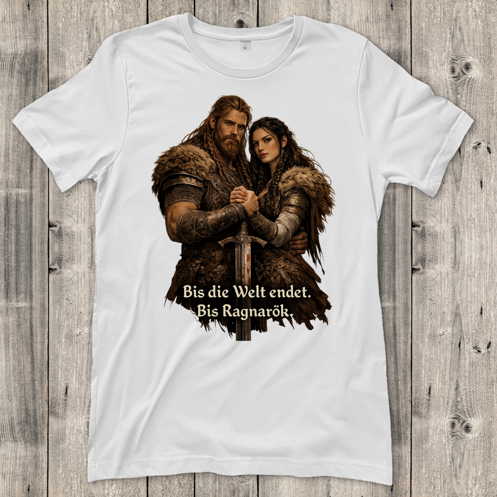 Damen T-Shirt bis die Welt endet Wikinger