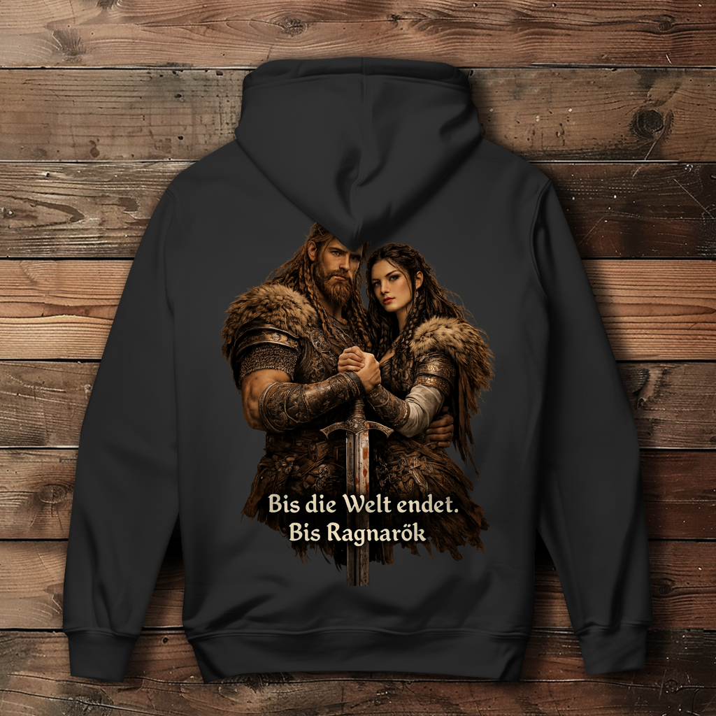 Damen Hoodie bis die Welt endet Wikinger