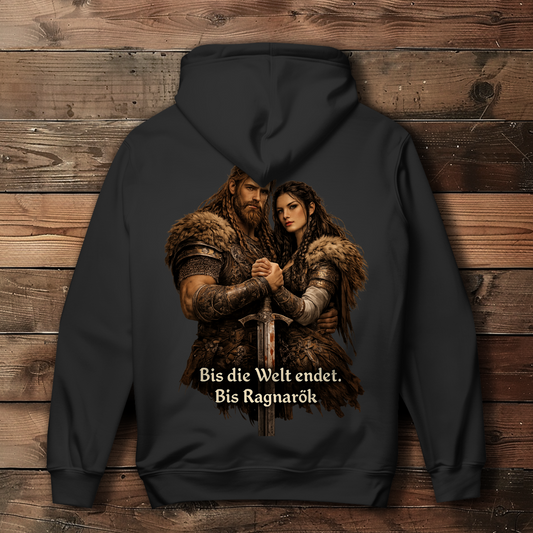 Damen Hoodie bis die Welt endet Wikinger