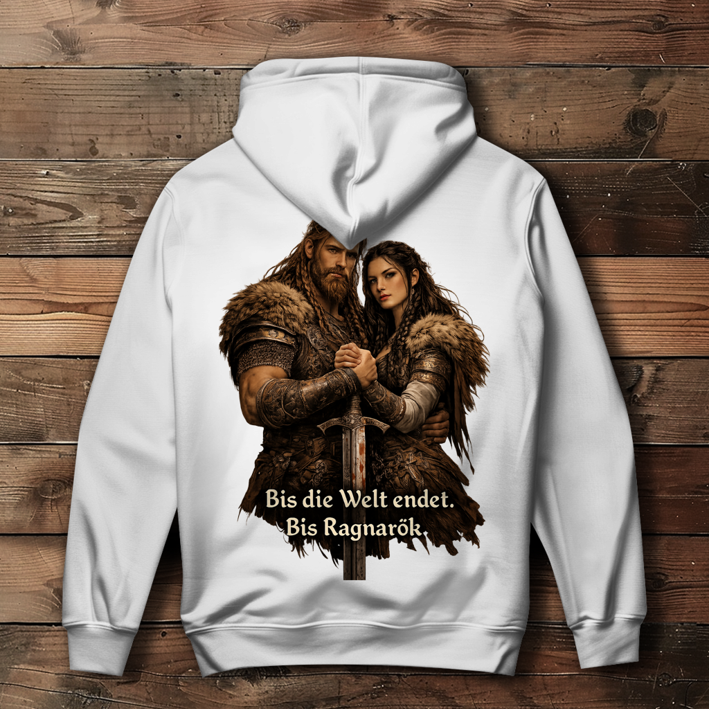 Damen Hoodie bis die Welt endet Wikinger