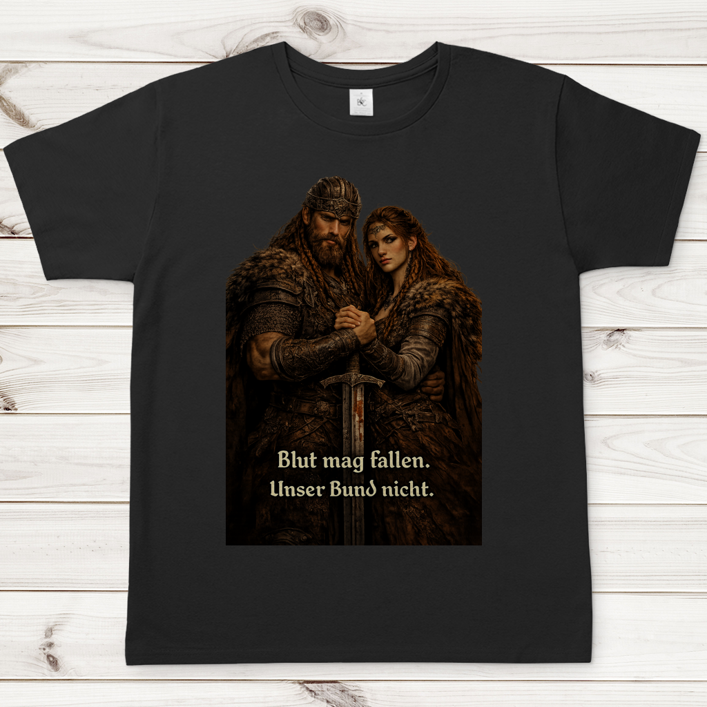 Herren T-Shirt Blut mag fallen unser Bund nicht Wikinger