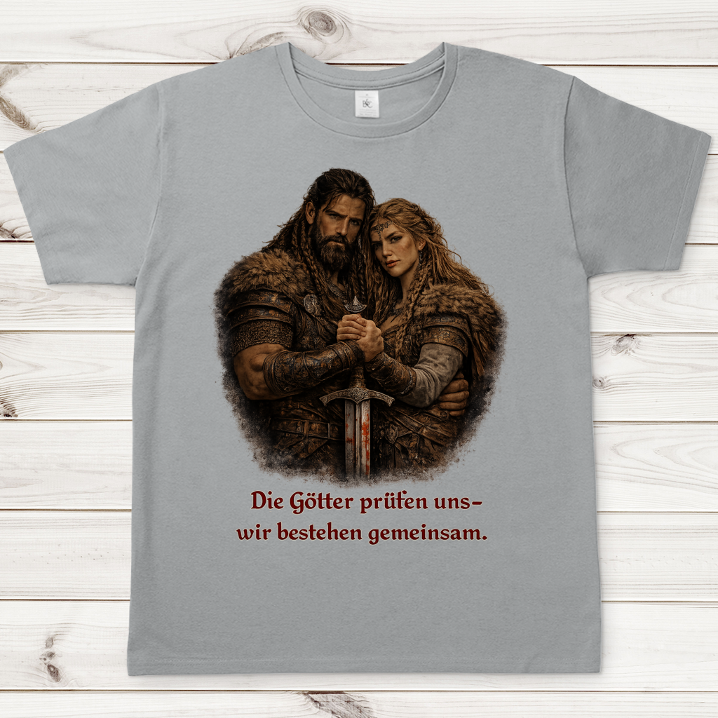 Herren T-Shirt die Götter prüfen uns Wikinger