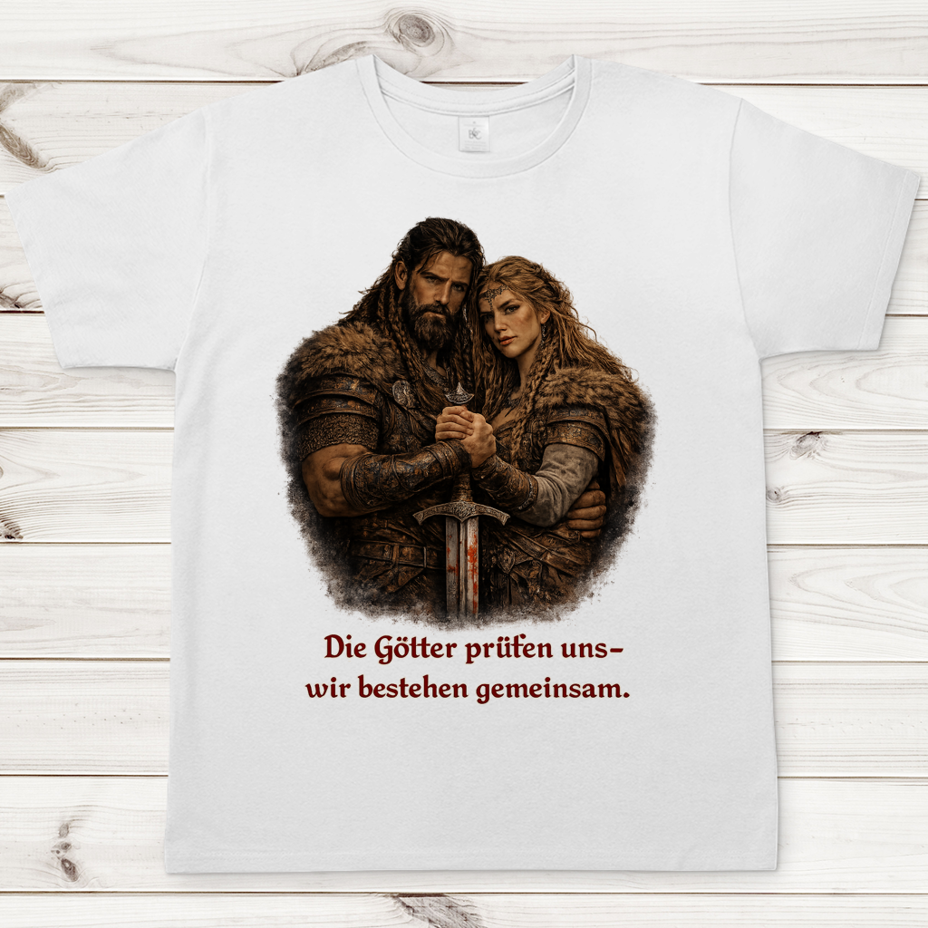 Herren T-Shirt die Götter prüfen uns Wikinger