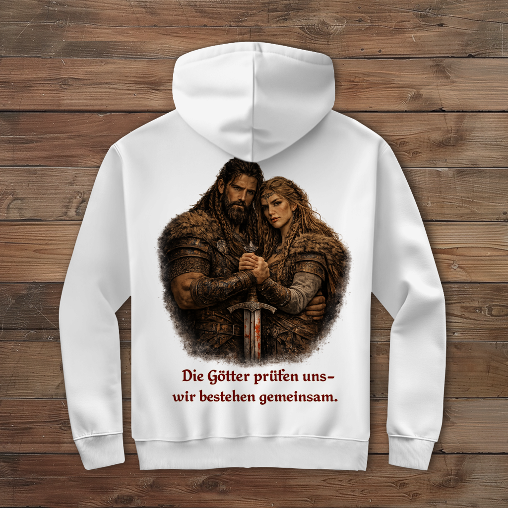 Herren Zipper Hoodie die Götter prüfen uns Wikinger