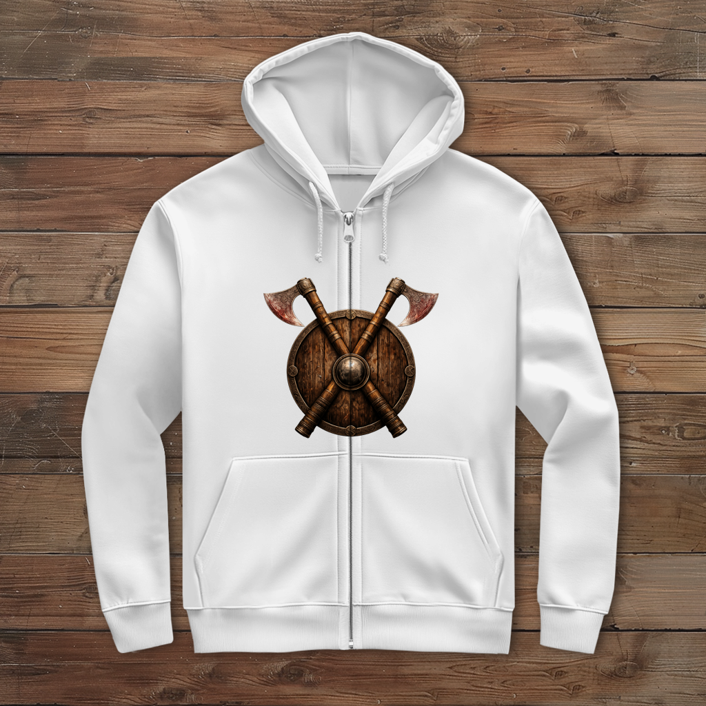 Herren Zipper Hoodie die Götter prüfen uns Wikinger