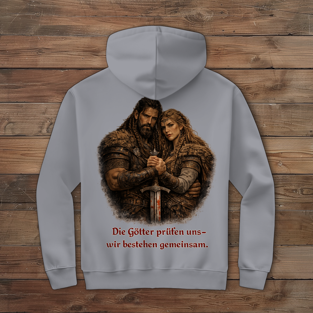 Herren Zipper Hoodie die Götter prüfen uns Wikinger