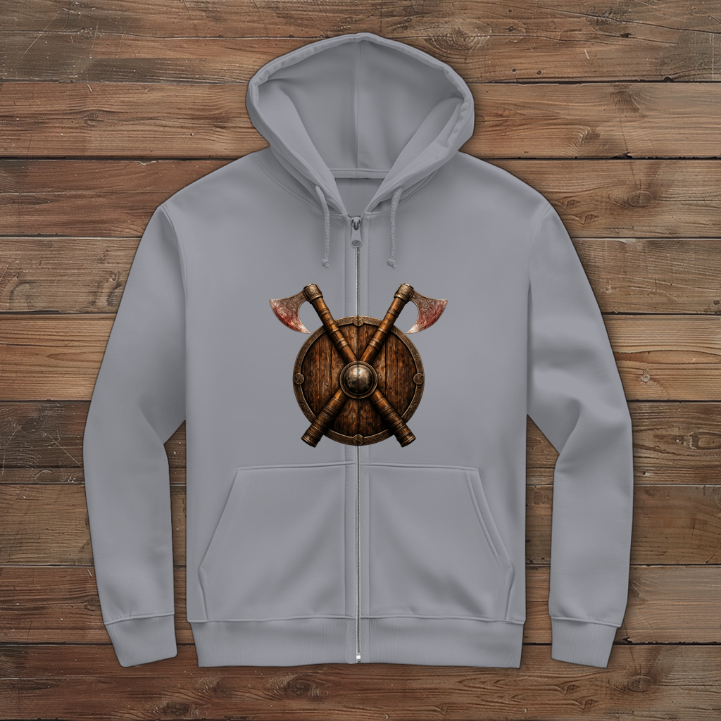 Herren Zipper Hoodie die Götter prüfen uns Wikinger