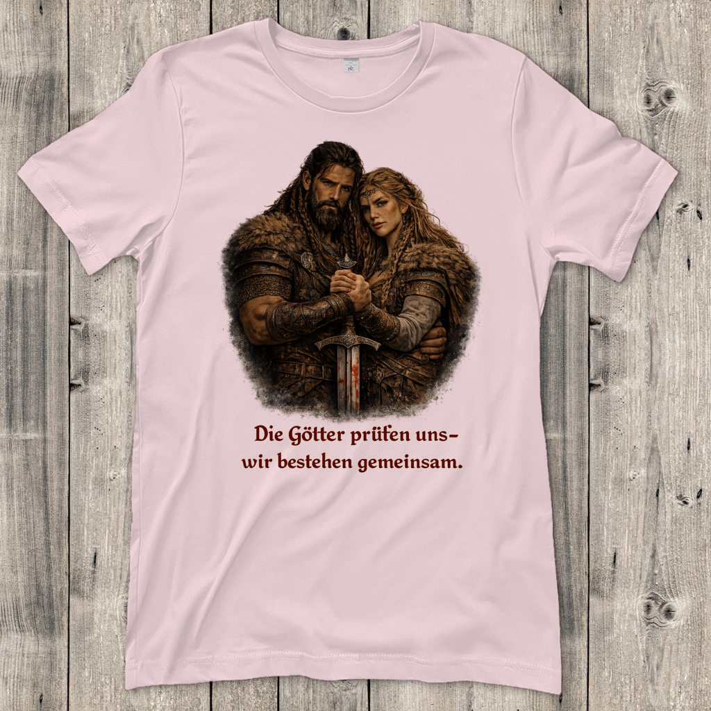 Damen T-Shirt die Götter prüfen uns Wikinger
