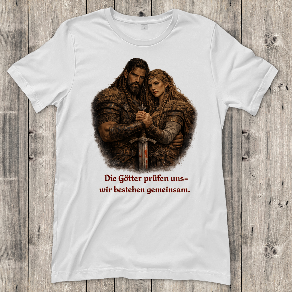 Damen T-Shirt die Götter prüfen uns Wikinger