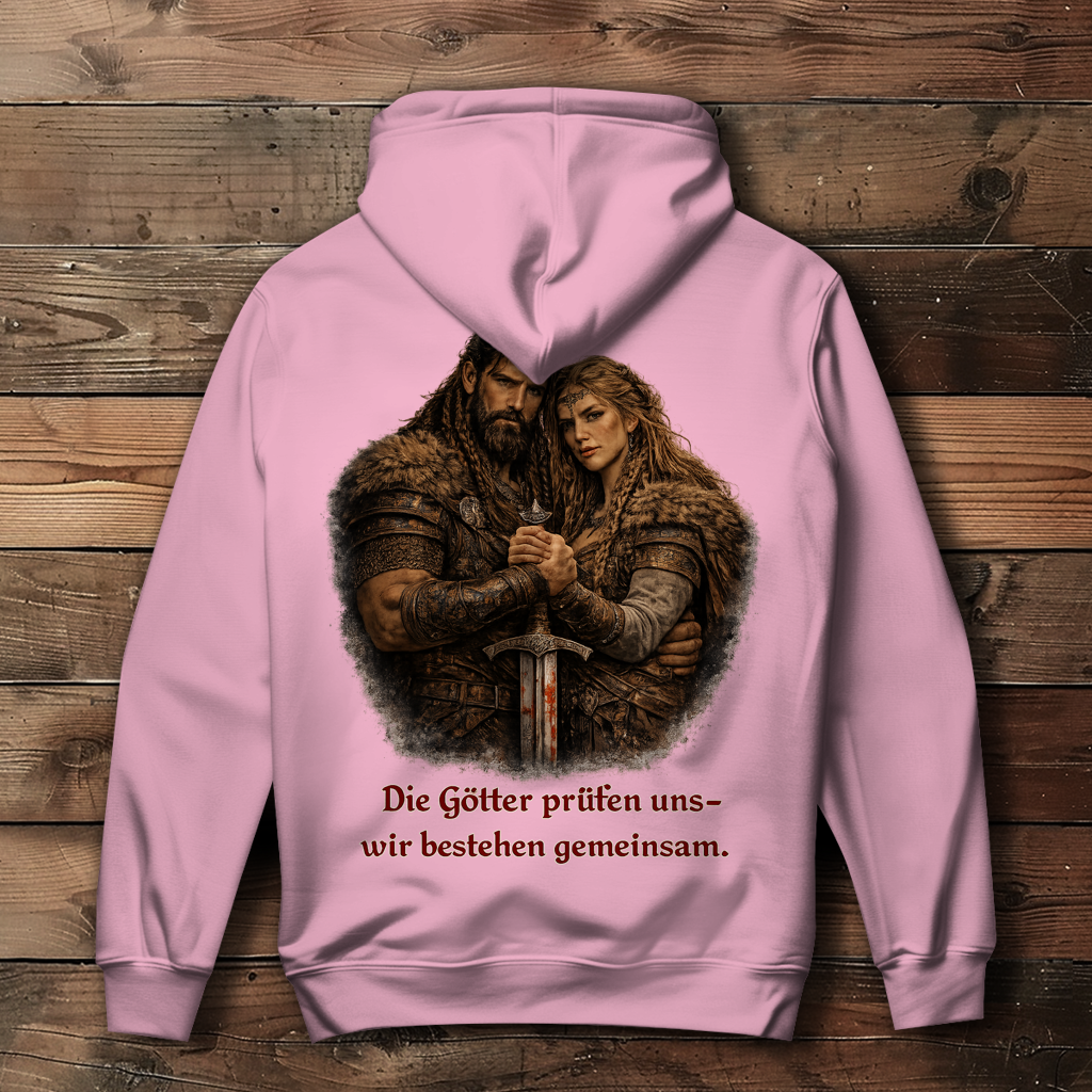 Damen Hoodie die Götter prüfen uns Wikinger