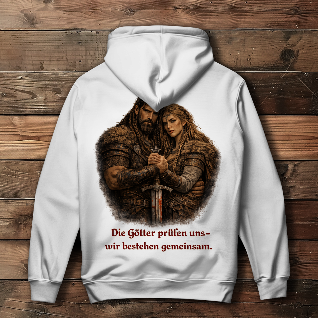 Damen Hoodie die Götter prüfen uns Wikinger
