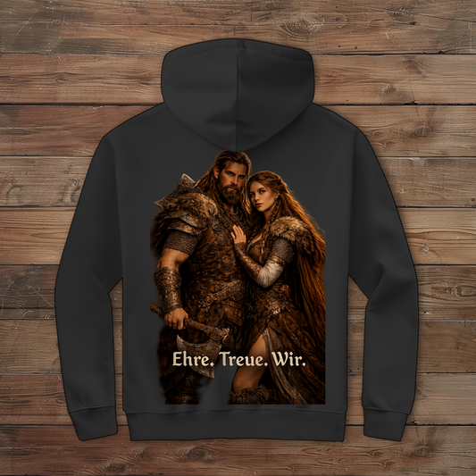 Herren Zipper Hoodie Ehre Treue Wir Wikinger