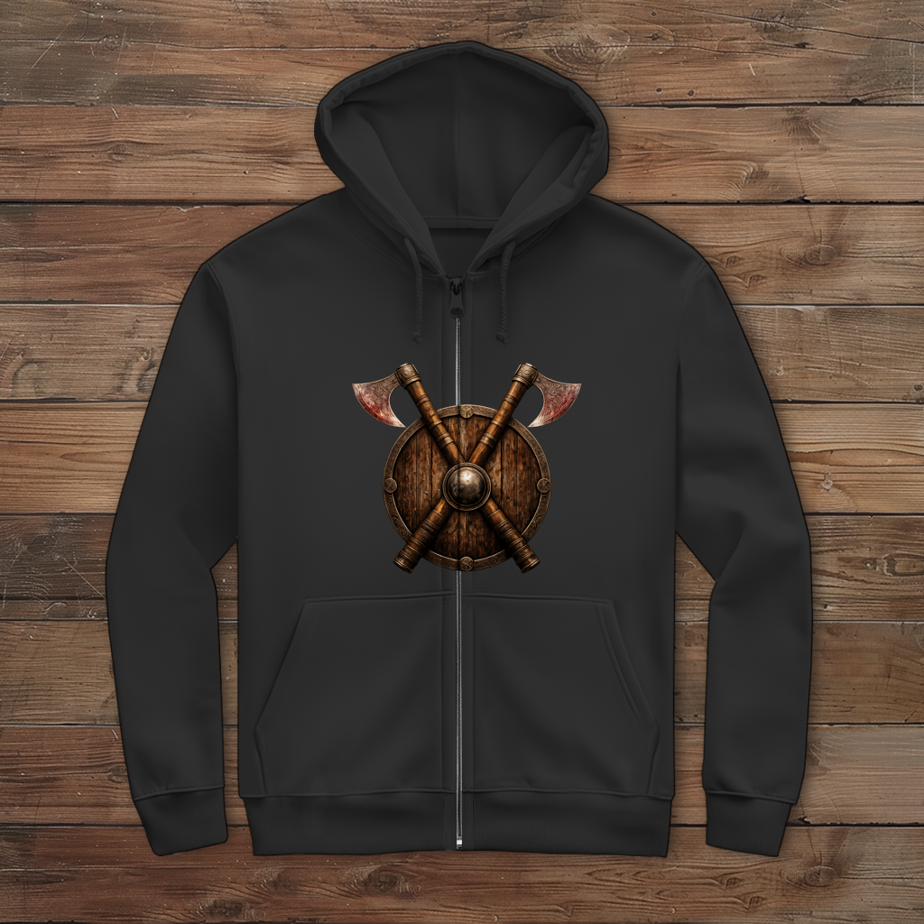 Herren Zipper Hoodie Ehre Treue Wir Wikinger
