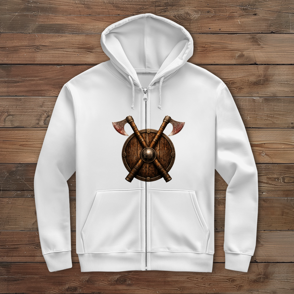 Herren Zipper Hoodie Ehre Treue Wir Wikinger
