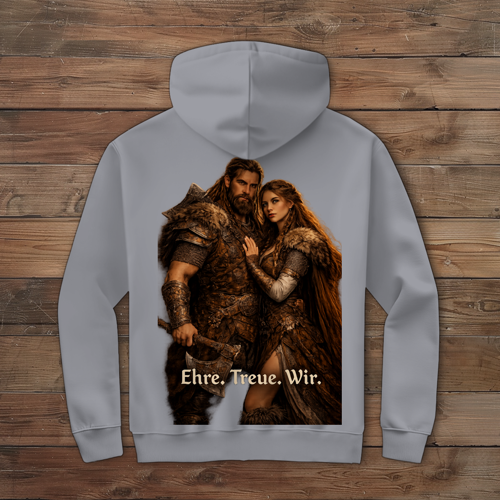 Herren Zipper Hoodie Ehre Treue Wir Wikinger