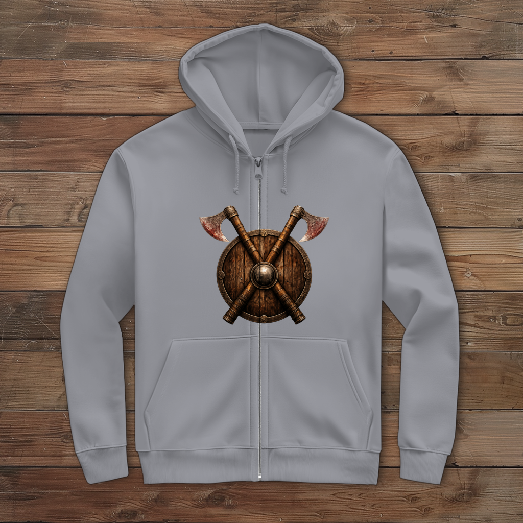 Herren Zipper Hoodie Ehre Treue Wir Wikinger