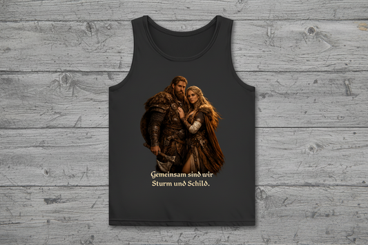 Damen Basic Tank Top Gemeinsam sind wir Sturm und Schild Wikinger