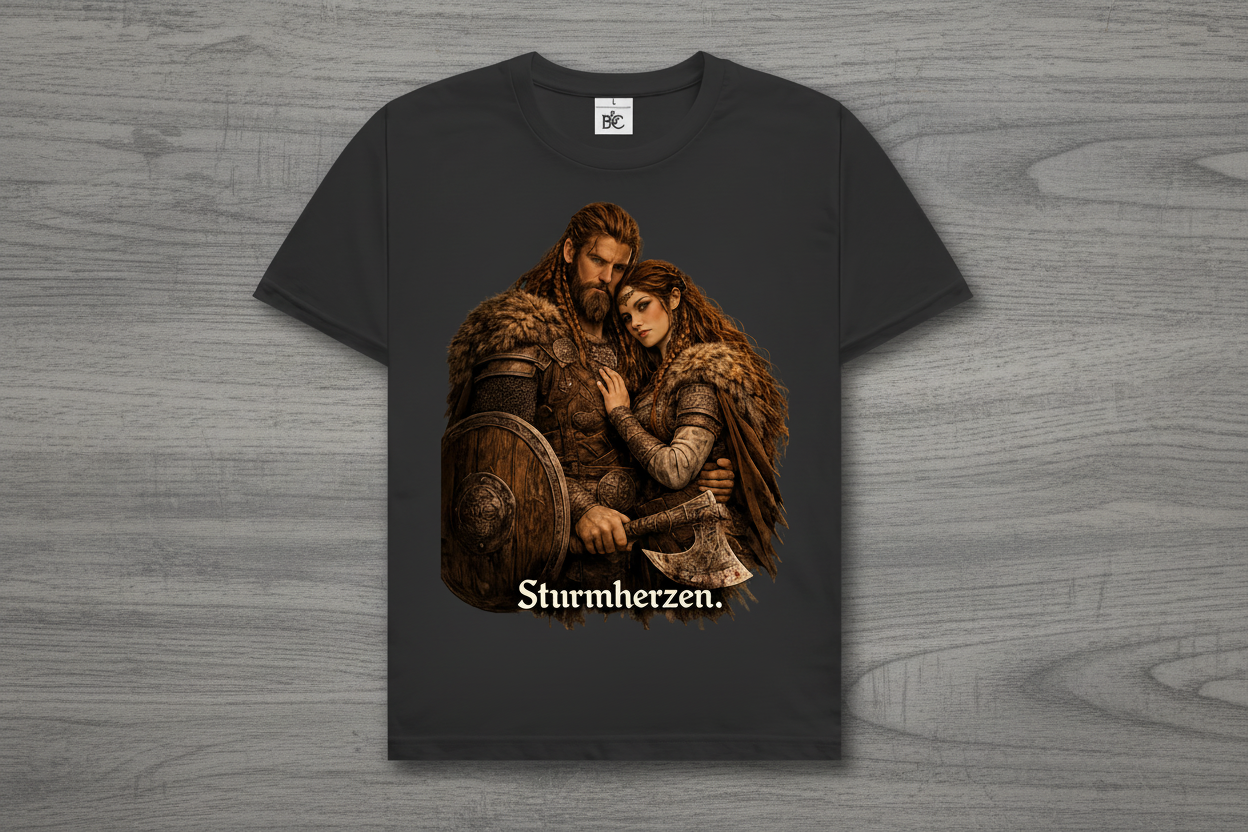 Herren T-Shirt Sturmherzen Wikinger