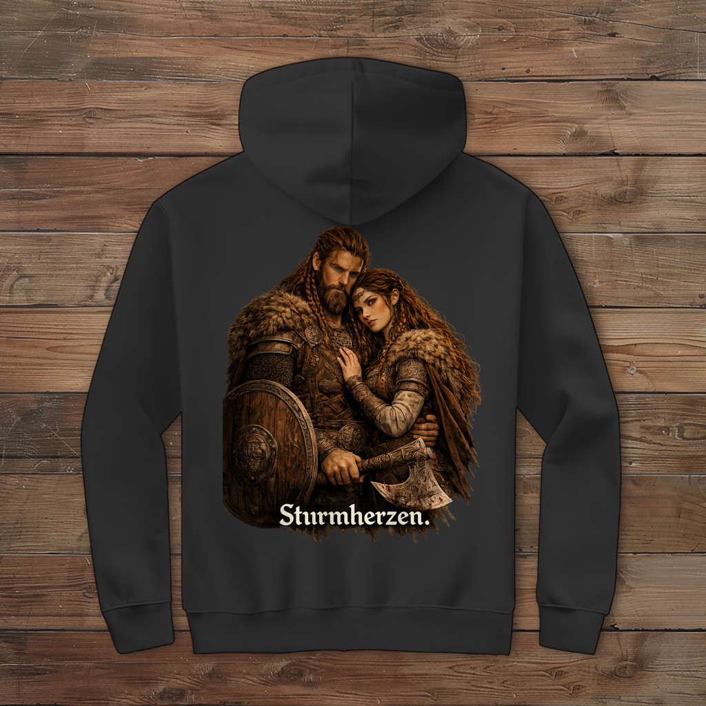 Herren Zipper Hoodie Sturmherzen Wikinger