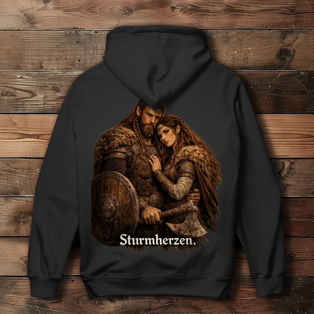 Damen Hoodie Sturmherzen Wikinger