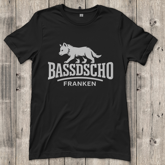 Damen T-Shirt Bassdscho Franken 1 weiß