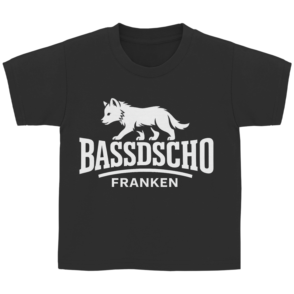 Kinder Basic T-Shirt Bassdscho Franken 1 weiß