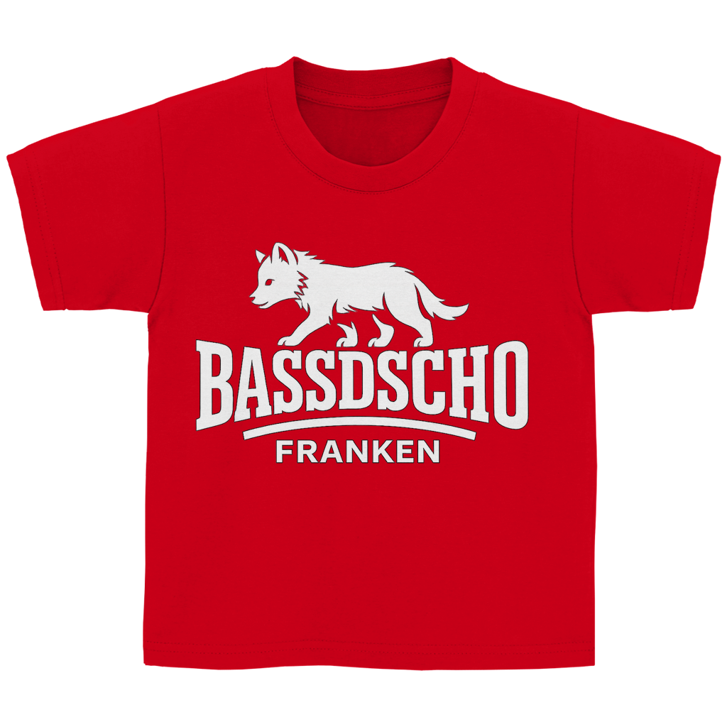 Kinder Basic T-Shirt Bassdscho Franken 1 weiß