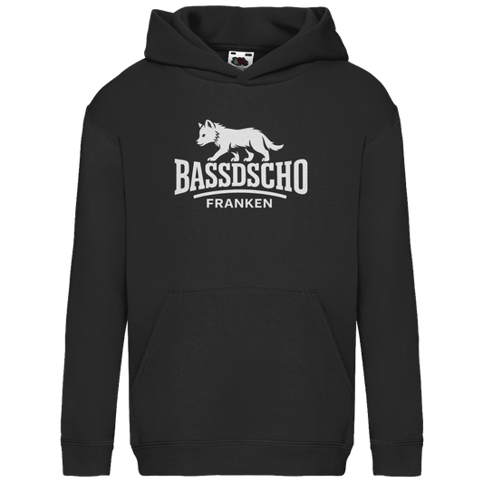 Kids Basic Hoodie Bassdscho Franken 1 weiß