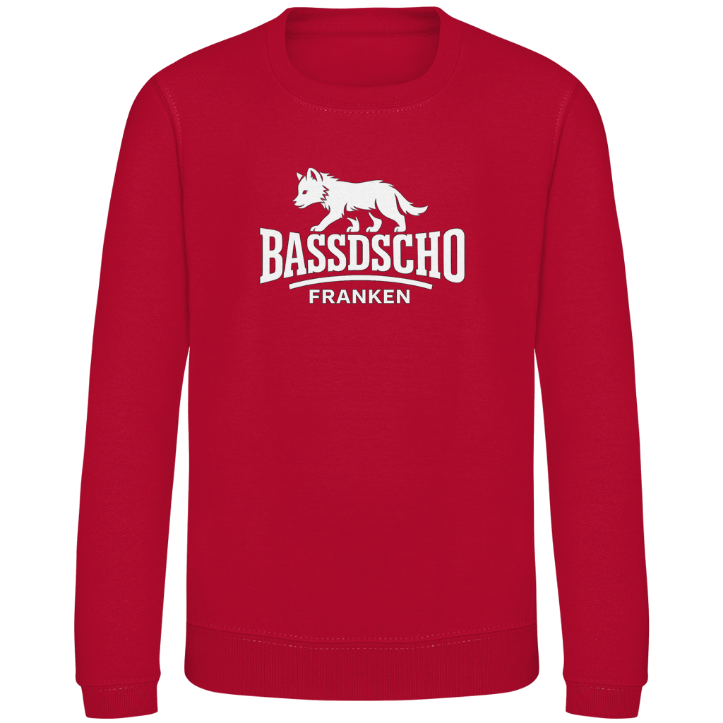 Kinder Sweatshirt Bassdscho Franken 1 weiß