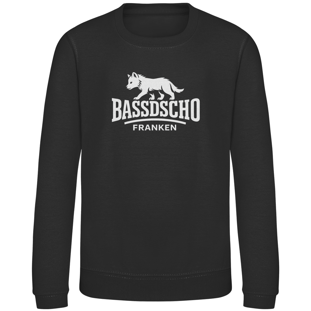 Kinder Sweatshirt Bassdscho Franken 1 weiß