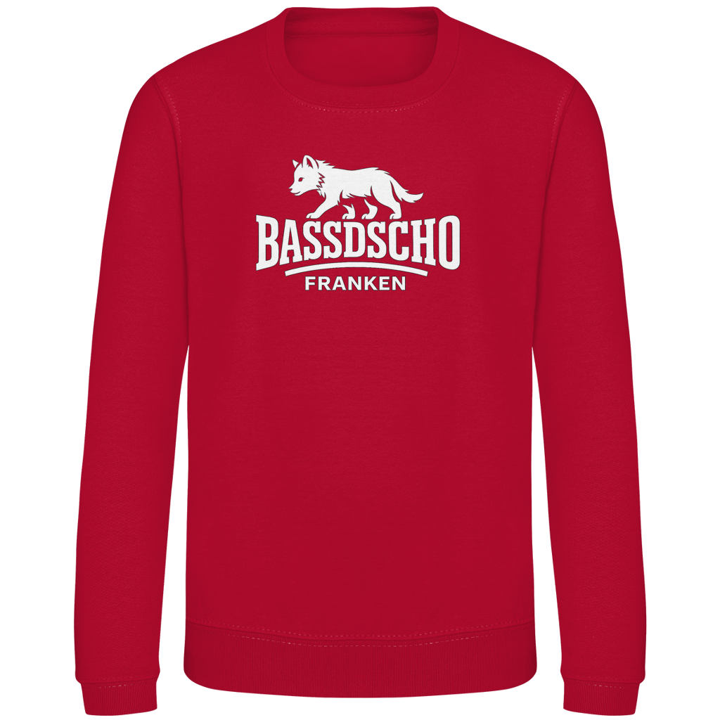 Kinder Sweatshirt Bassdscho Franken 1 weiß