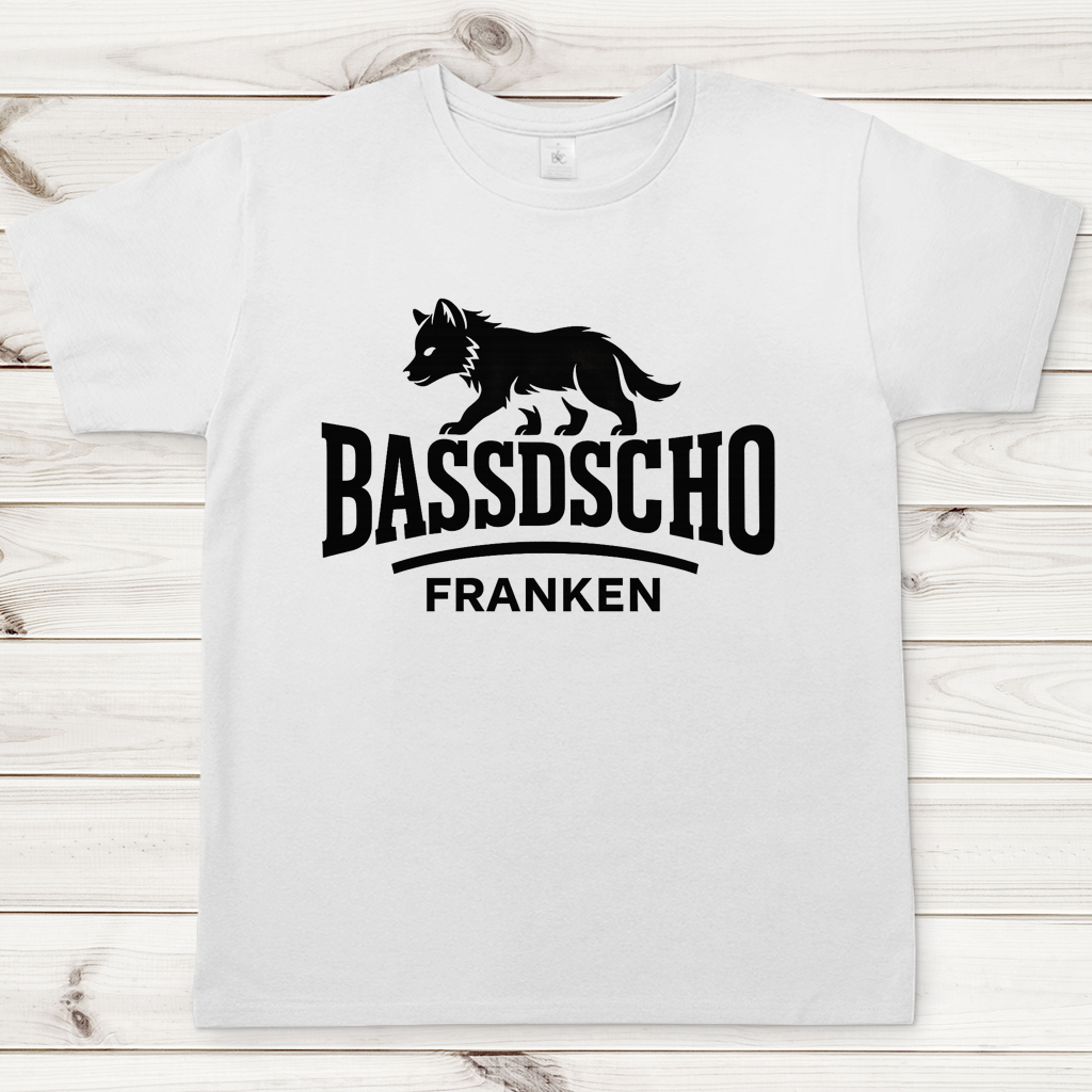 Herren T-Shirt Bassdscho Franken 1 schwarz