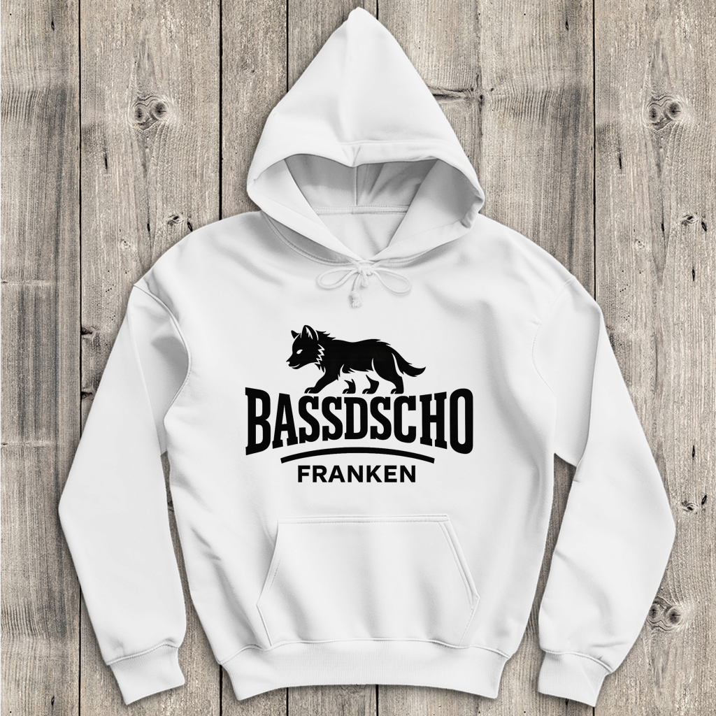 Herren Hoodie Bassdscho Franken 1 schwarz