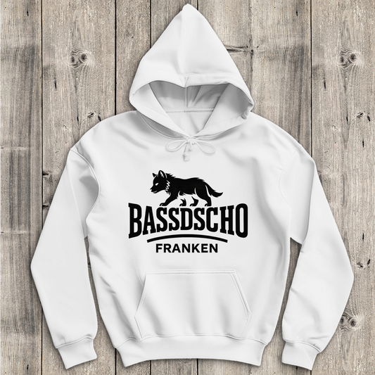 Herren Hoodie Bassdscho Franken 1 schwarz