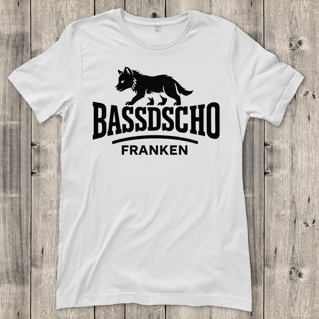 Damen T-Shirt Bassdscho Franken 1 schwarz