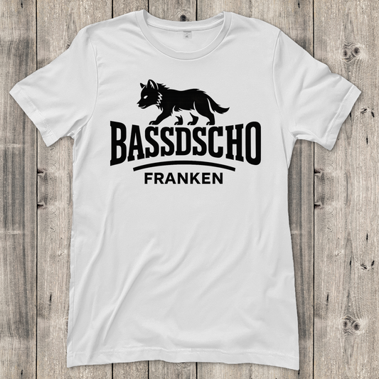 Damen T-Shirt Bassdscho Franken 1 schwarz