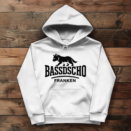 Damen Hoodie Bassdscho Franken 1 schwarz