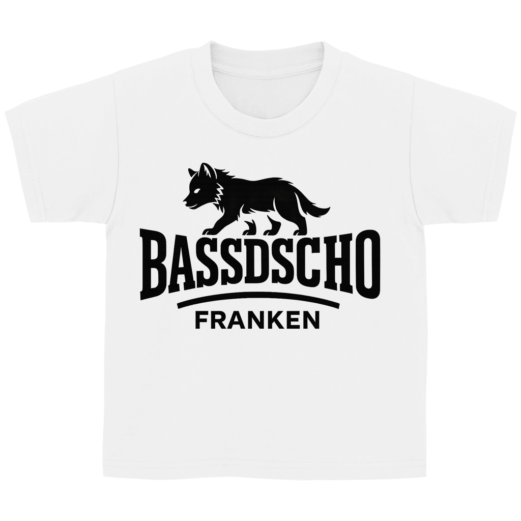 Kinder Basic T-Shirt Bassdscho Franken 1 schwarz