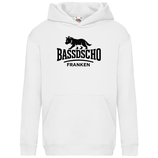 Kids Basic Hoodie Bassdscho Franken 1 schwarz