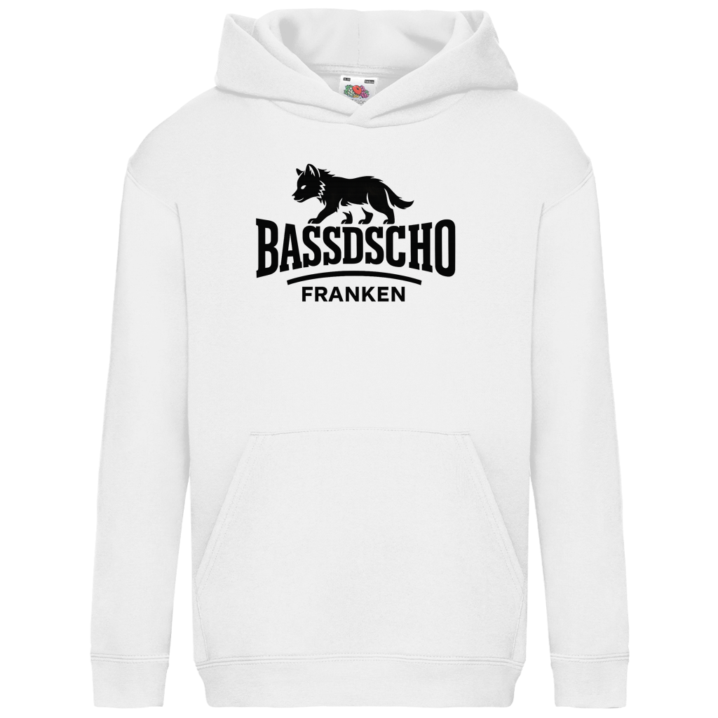 Kids Basic Hoodie Bassdscho Franken 1 schwarz