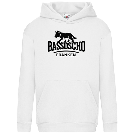 Kids Basic Hoodie Bassdscho Franken 1 schwarz