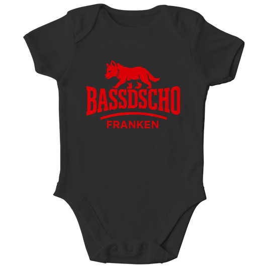 Kinder Bio Body Bassdscho Franken Wolf Rot strich kurz