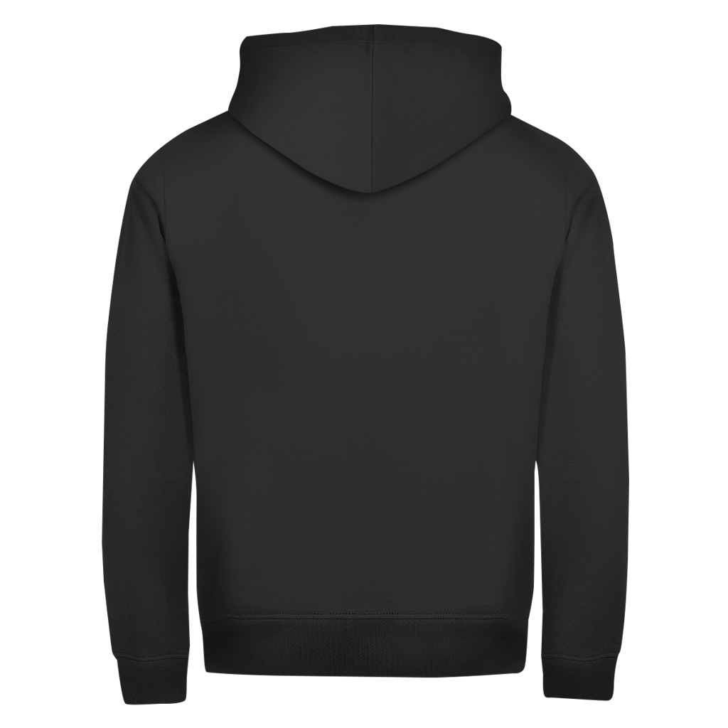 Herren Zipper Hoodie Bassdscho Franken Wolf weiß langer Strich