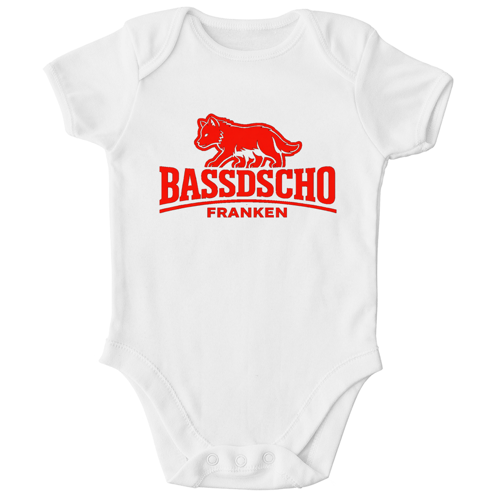 Kinder Bio Body Bassdscho Franken Wolf Rot langer strich