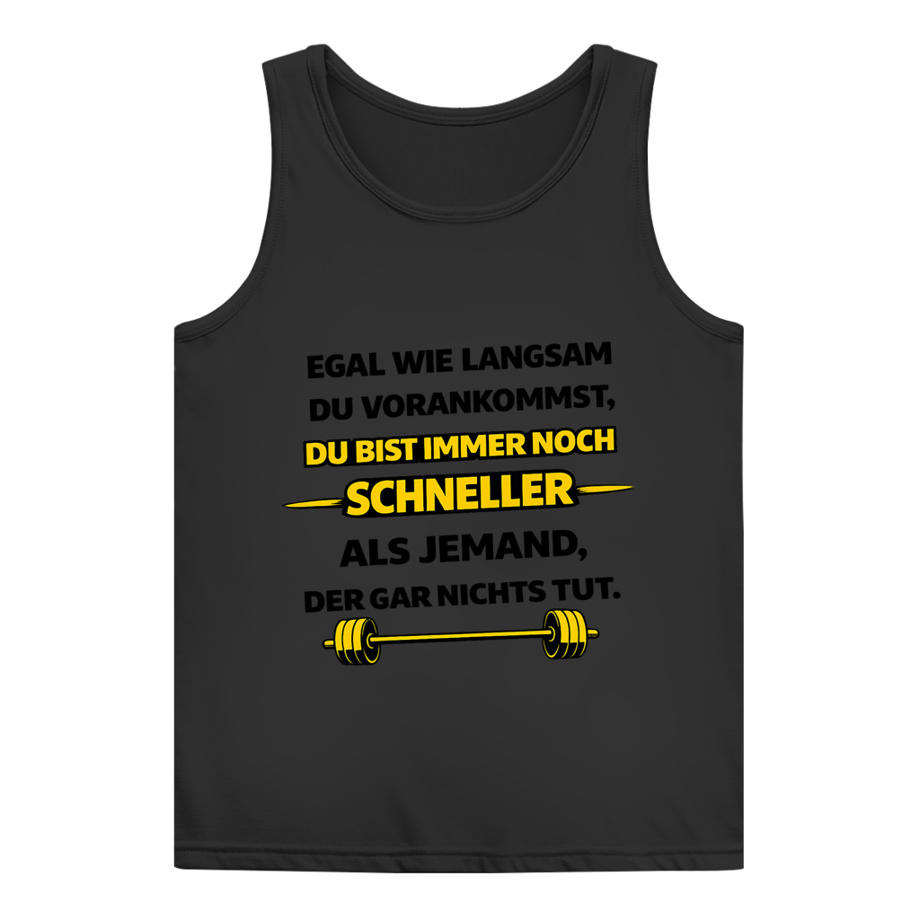 Damen Basic Tank Top Motivation durch langsame Fortschritte